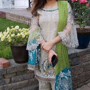 Pakistani shalwar kameez suit
